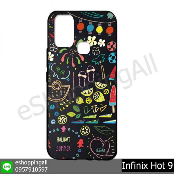 MIN-003A116 Infinix Hot 9 เคสมือถืออินฟินิกซ์ยางนิ่มพิมพ์ลาย